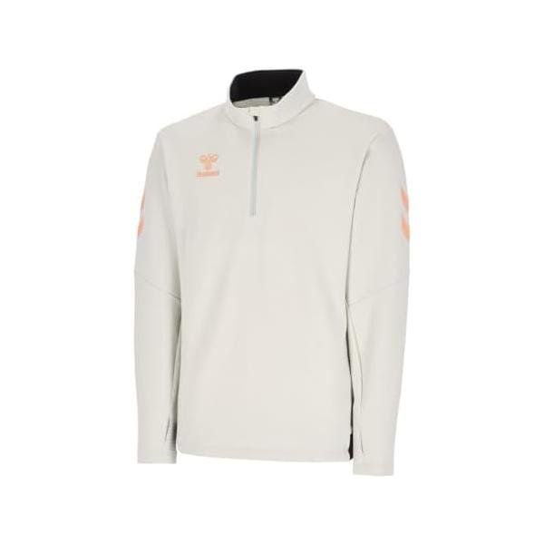 ヒュンメル(hummel) WARM トレーニングハーフジップトップ 裏起毛 HAT4076-912 スモークグレー
