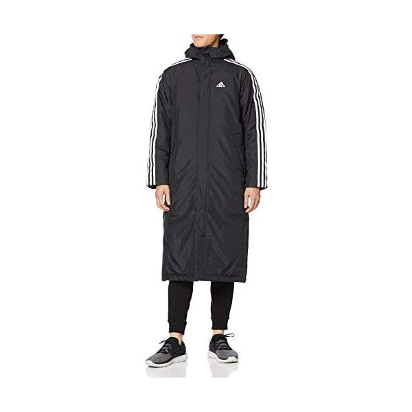 アディダス(adidas) ジャケット ライト インサレーテッドコート IZH00 メンズ ブラック/ホワイト(GF0000)