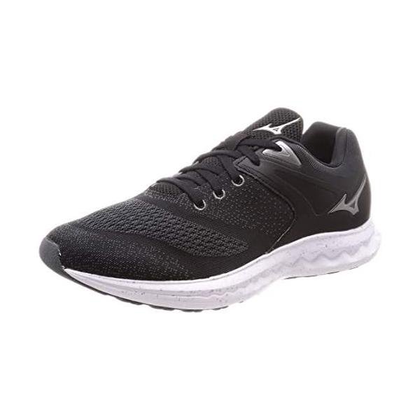 ミズノ(MIZUNO) ランニングシューズ ウエーブポラリス SP J1GC198309 ブラック×シルバー×グレー 2E