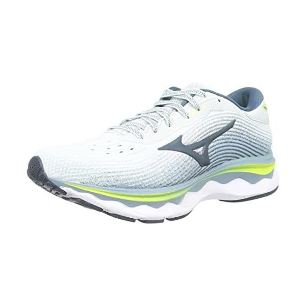 ミズノ(MIZUNO) ランニングシューズ ウエーブスカイ5 軽量 メンズ J1GC2102 グリーン/ライム 2E