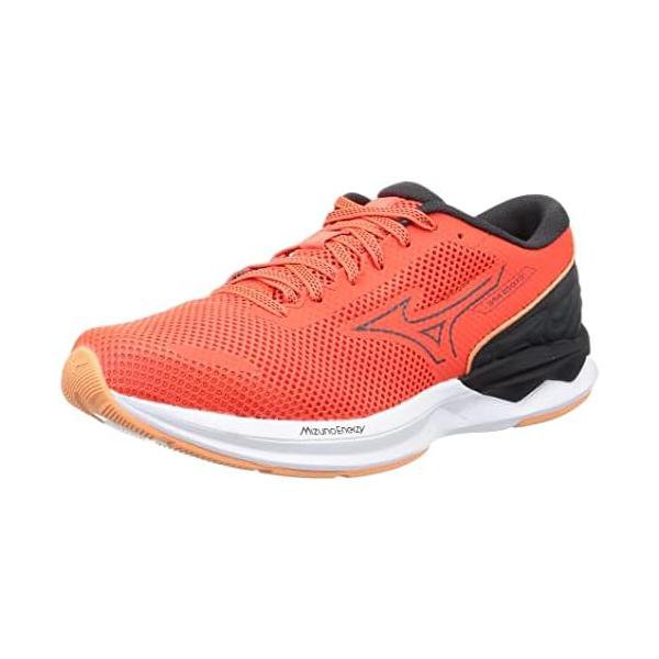 ミズノ(MIZUNO) 駈けっくらシューズ ウエーブリボルト3 J1GC238104 オレンジ色/黒いこと/白いこと 2E