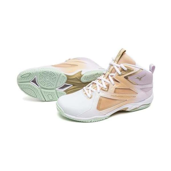 ミズノ(MIZUNO) ウエーブダイバースLG4 Ltd K1GF247541 ペールブル ゴールド ペールピンク｜カンピスタ