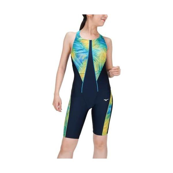 ミズノ(MIZUNO) 水泳 フィットネス水着 ストロークワン オールインワン レディース N2JGB31383 ネイビー&times;ブルー｜カンピスタ 10,588円