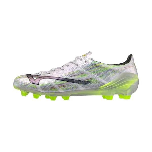 ミズノ(MIZUNO) サッカー スパイク α2 JAPAN P1GA256009 ホワイト×ブラックイリディセント