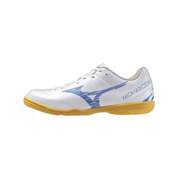 ミズノ(MIZUNO) フットサルシューズ モナルシーダネオサラクラブIN Q1GA242825 白いこと×レーザ青味
