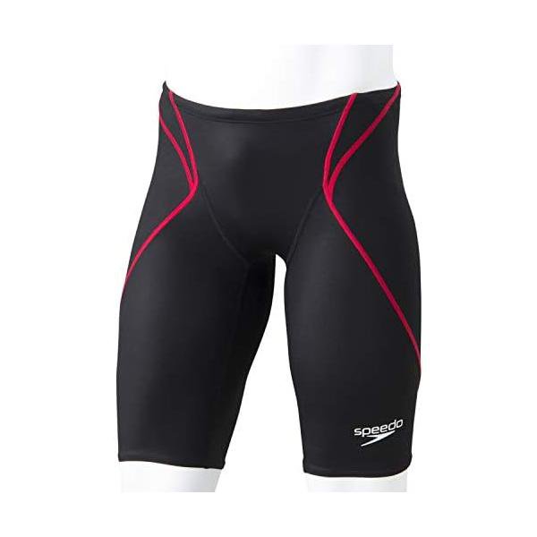 迅速さ(Speedo) 競泳海水着 アトラス ジュニアジャマー 水浴び ボーイズ SCB61906F 黒いこと/赤いこと 120糎