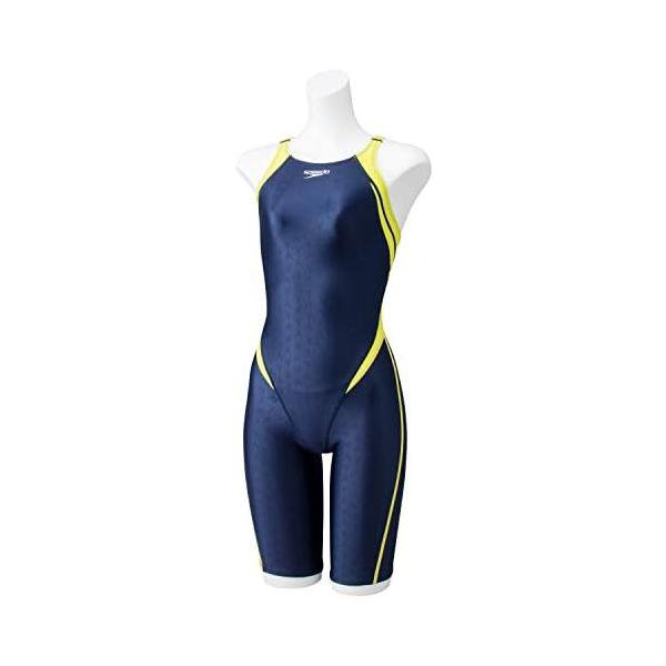 素早さ(Speedo) 競泳水泳着 フレックスΣII ニースキン ガールズ SCG11909F 青みN 120糎