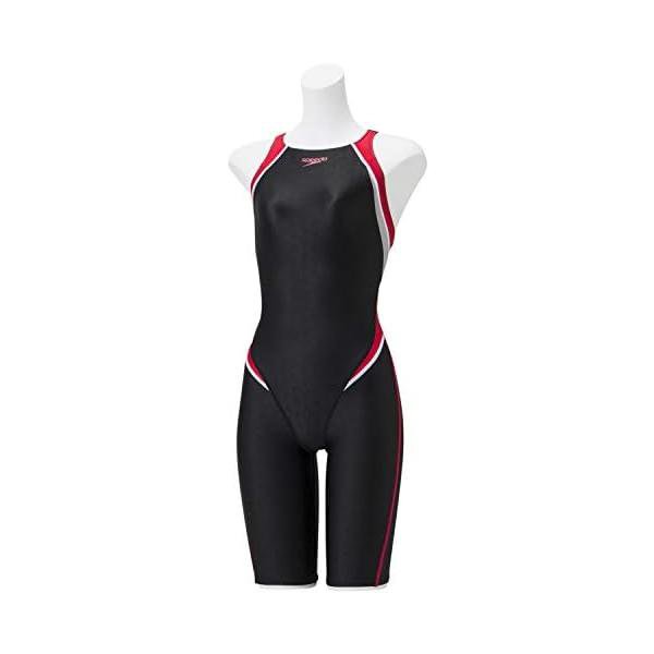 素早さ(Speedo) 競泳水泳着 フレックスΣII 開けっ広げうしろ側 ニースキン ガールズ SCG11909F 赤いこと 120糎