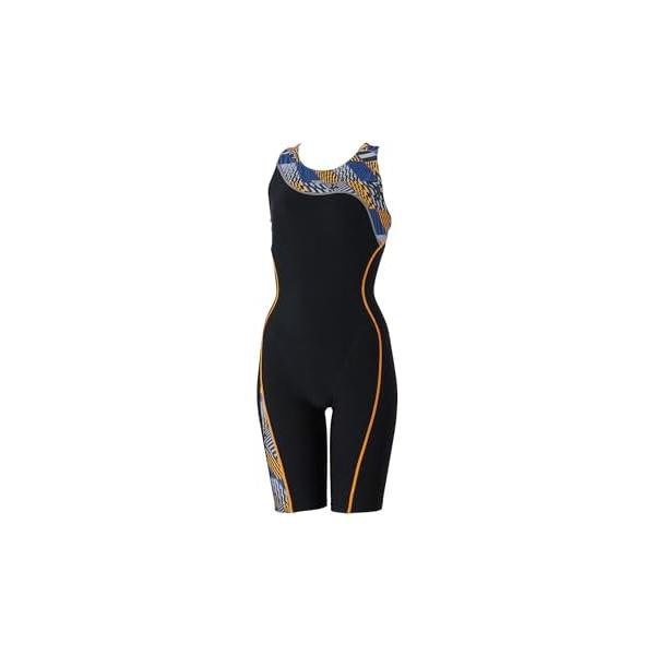スピード(Speedo) 競泳用トレーニング水着 アシンメトリールースンニースキン レディース SFW12403 マンゴー/ブルー