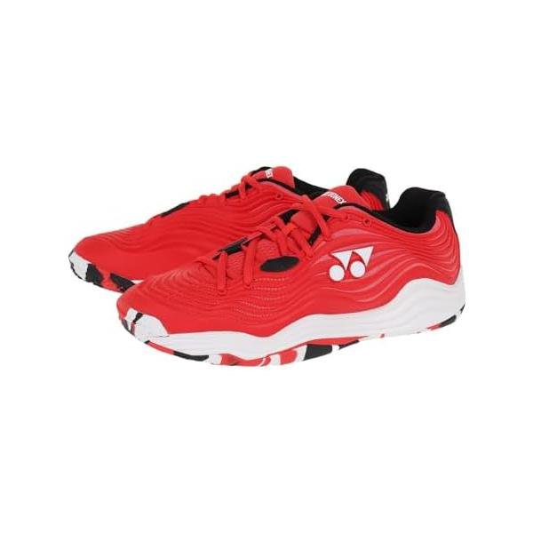 ヨネックス(YONEX) 庭球シューズ パワークッションフュージョンレブ SHTF5MGC 赤いこと/白いこと