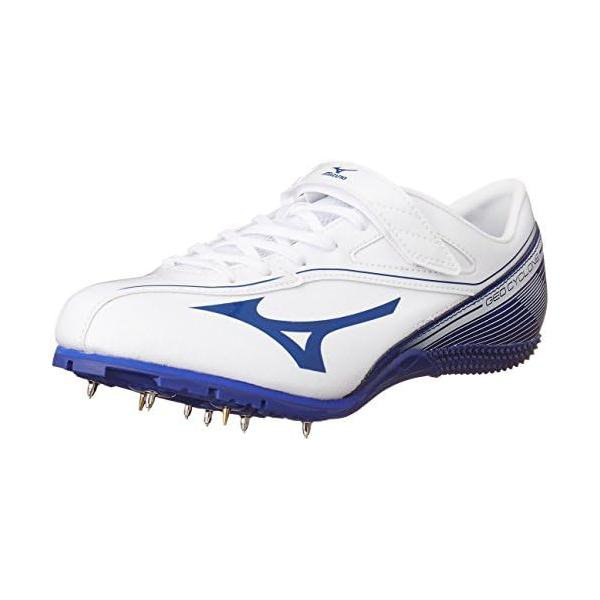ミズノ(MIZUNO) 陸上スパイク ジオサイクロン ワイド 短距離 U1GA171625 ホワイト×ブルー