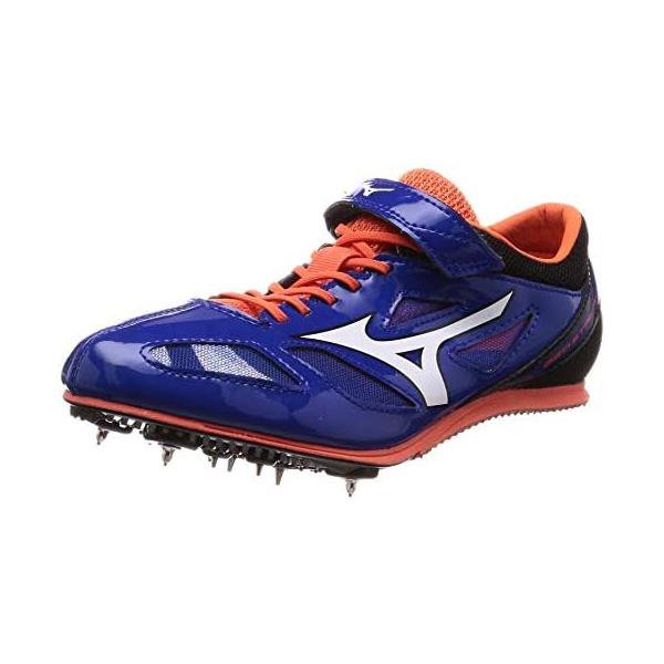 ミズノ(MIZUNO) 大地スパイク ジオストリーク4 U1GA191301 青碧×白いこと×オレンジ色 2E