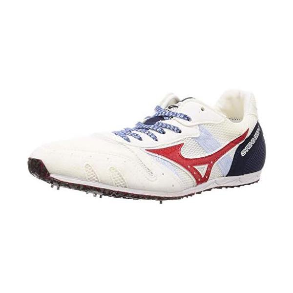 ミズノ(MIZUNO) 陸上シューズ クロノディスト7 長距離 U1GA200318 ホワイト/レッド/ネイビー 2E