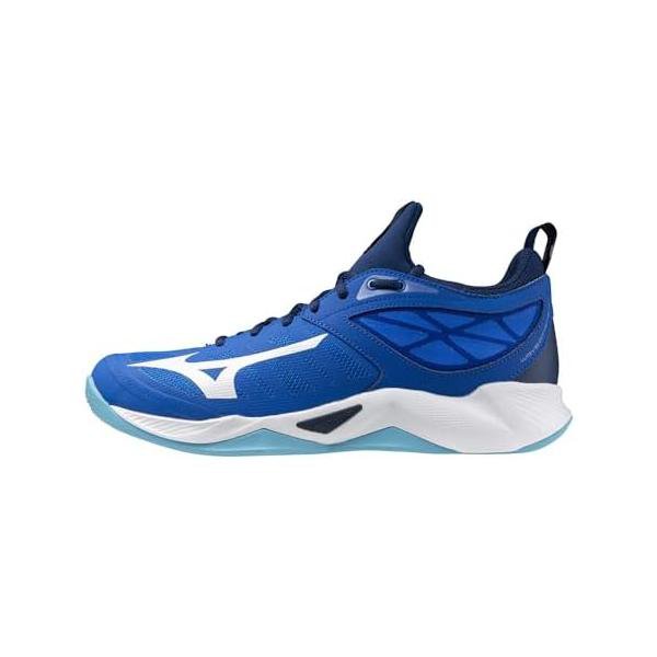 ミズノ(MIZUNO) バレーボールシューズ ウエーブディメンション V1GA224076 ブルー×ホワイト 2.5E