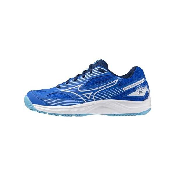 ミズノ(MIZUNO) バレーボールシューズ サイクロンスピード 4 Jr. V1GD231001 ブルー×ホワイト 2E