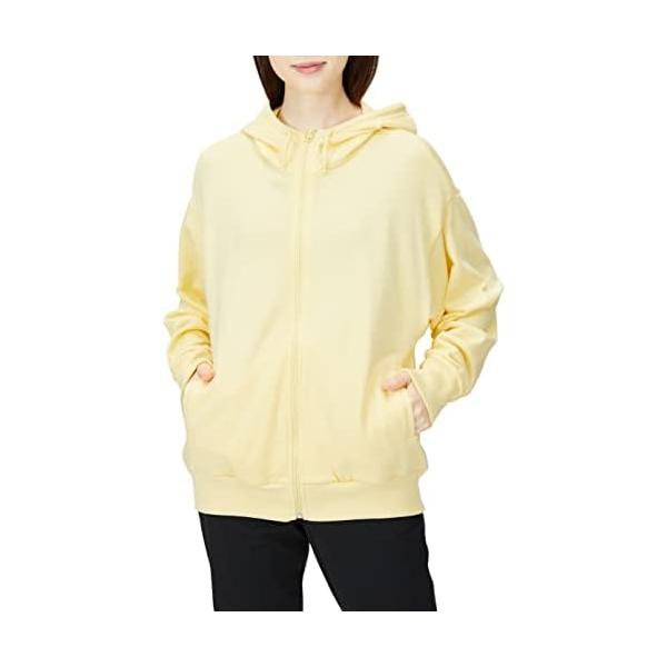 アディダス(adidas) 汗水 待ち合い室 フレンチテリー フルジップパーカー レディース VC781-HM4988 黄味がかった