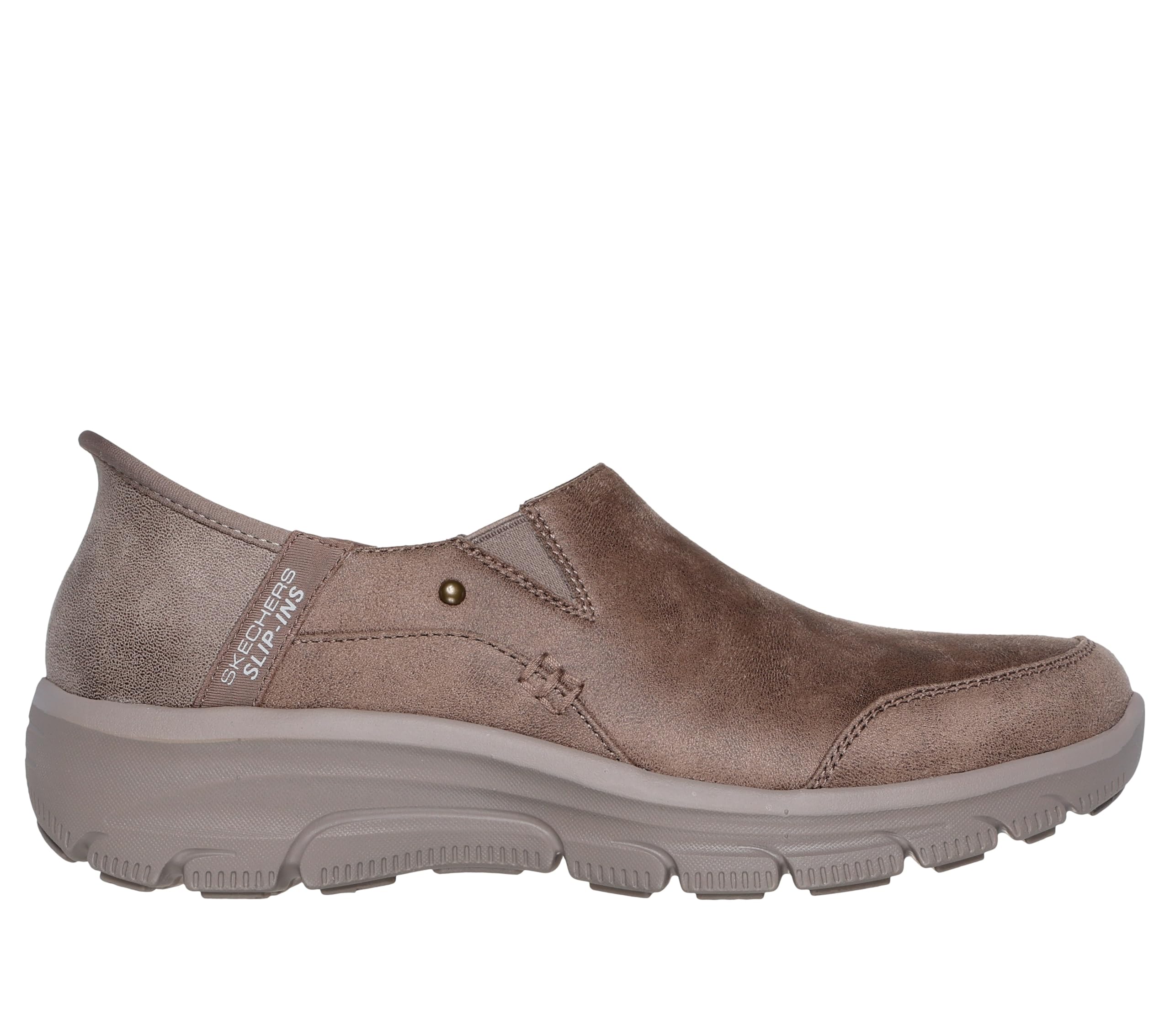 スケッチャーズ(SKECHERS) スリッポンスニーカー イージーゴーイングドライブオン スリップインズ ダークトープ 158630-DKTP