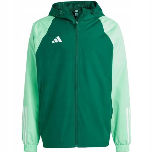 アディダス(adidas)  蹴球 ティロ 23 力くらべ オールウェザージャケット XL大きさ 緑であること(集積回路4570) DI376