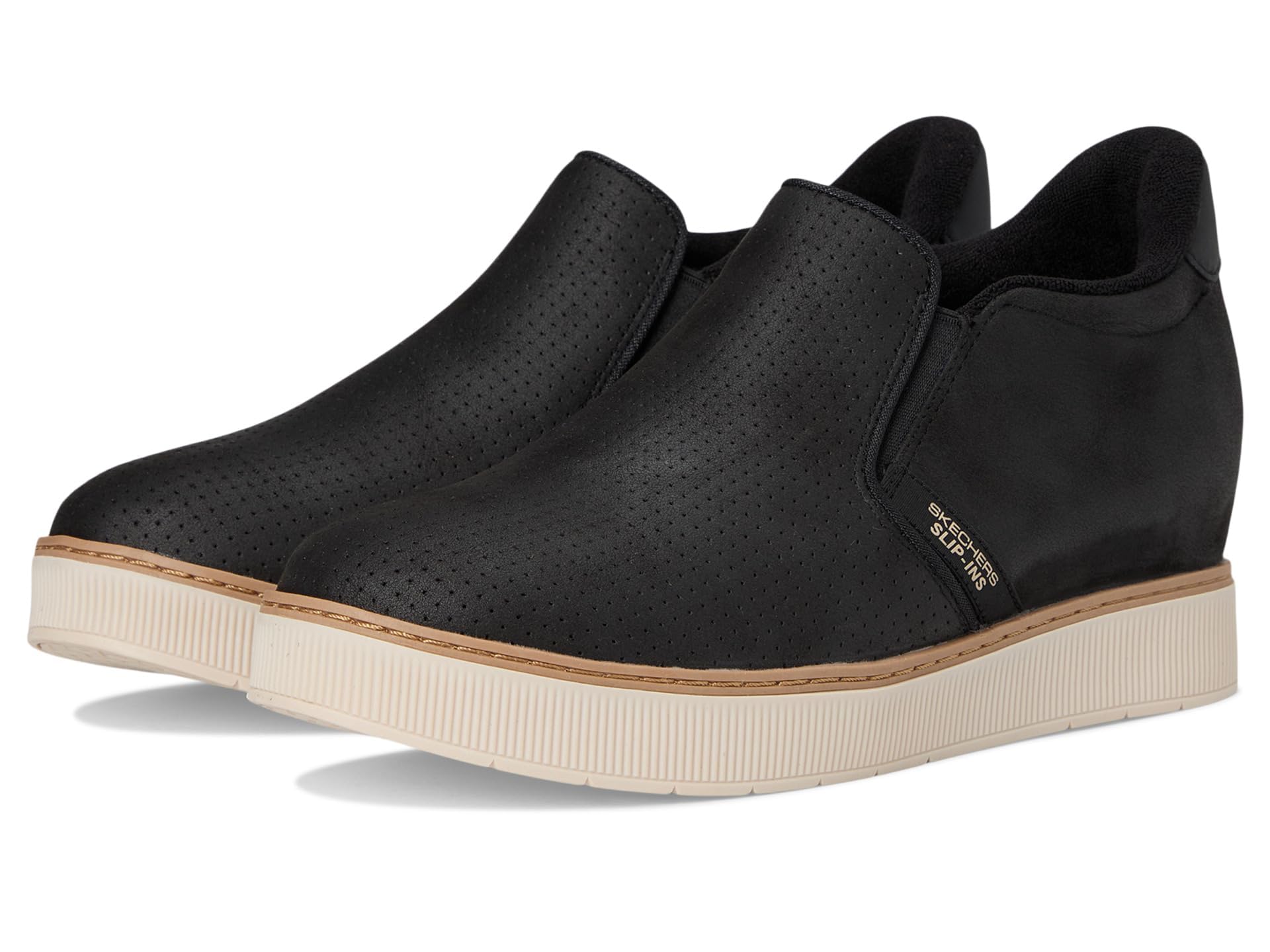 スケッチャーズ(SKECHERS) ブーツ スリップインズ：ボブス ハシーシ 引き上げる 黒いこと 114865-BLK