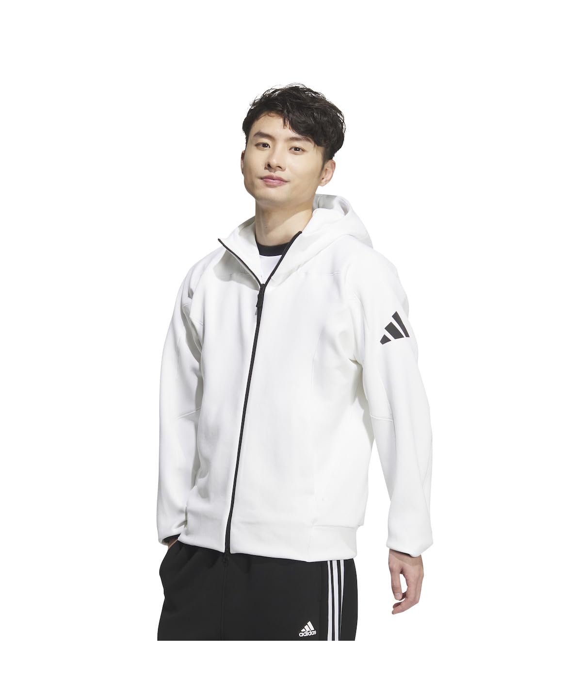 アディダス(adidas) スウェットジャケット メンズ Z.N.E. JAPAN フルジップフーディ ホワイト(IX5653) JSR44
