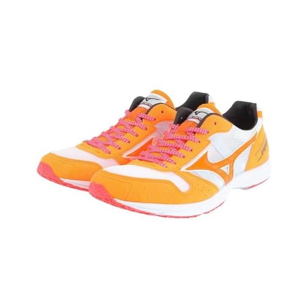 ミズノ(MIZUNO) 陸上レーシングシューズ ウエーブエンペラー ジャパン4 軽量 薄底 U1GD1920 オレンジ/ホワイト