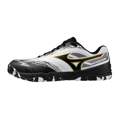 ミズノ(MIZUNO) 卓球 シューズ ウエーブメダル8 ホワイト&times;ブラック 81GA258212｜カンピスタ