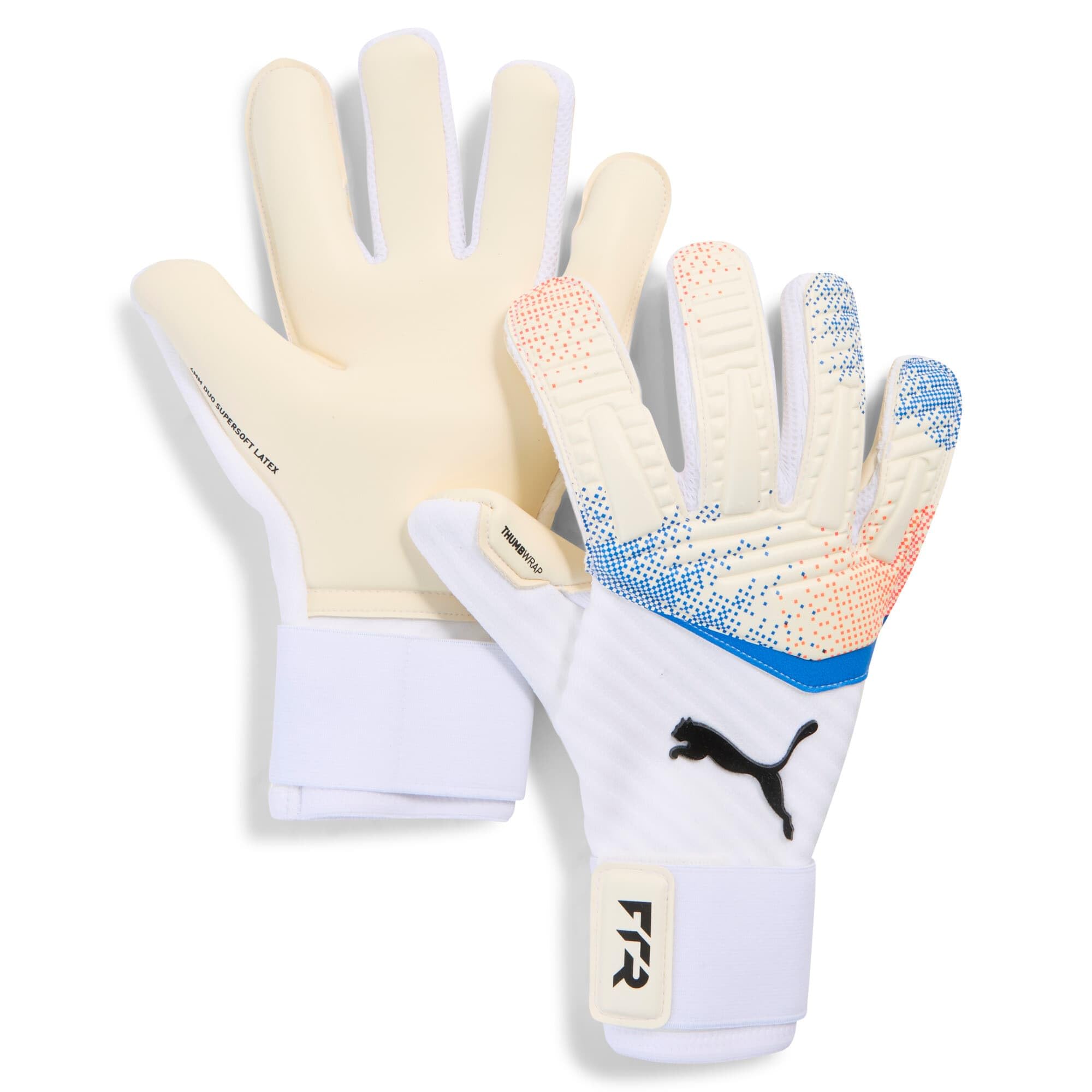 プーマ(PUMA) サッカー キーパーグローブ フューチャー プロ ハイブリッド_プーマホワイト/グローイングレッド/ウルトラブルー 042065-11