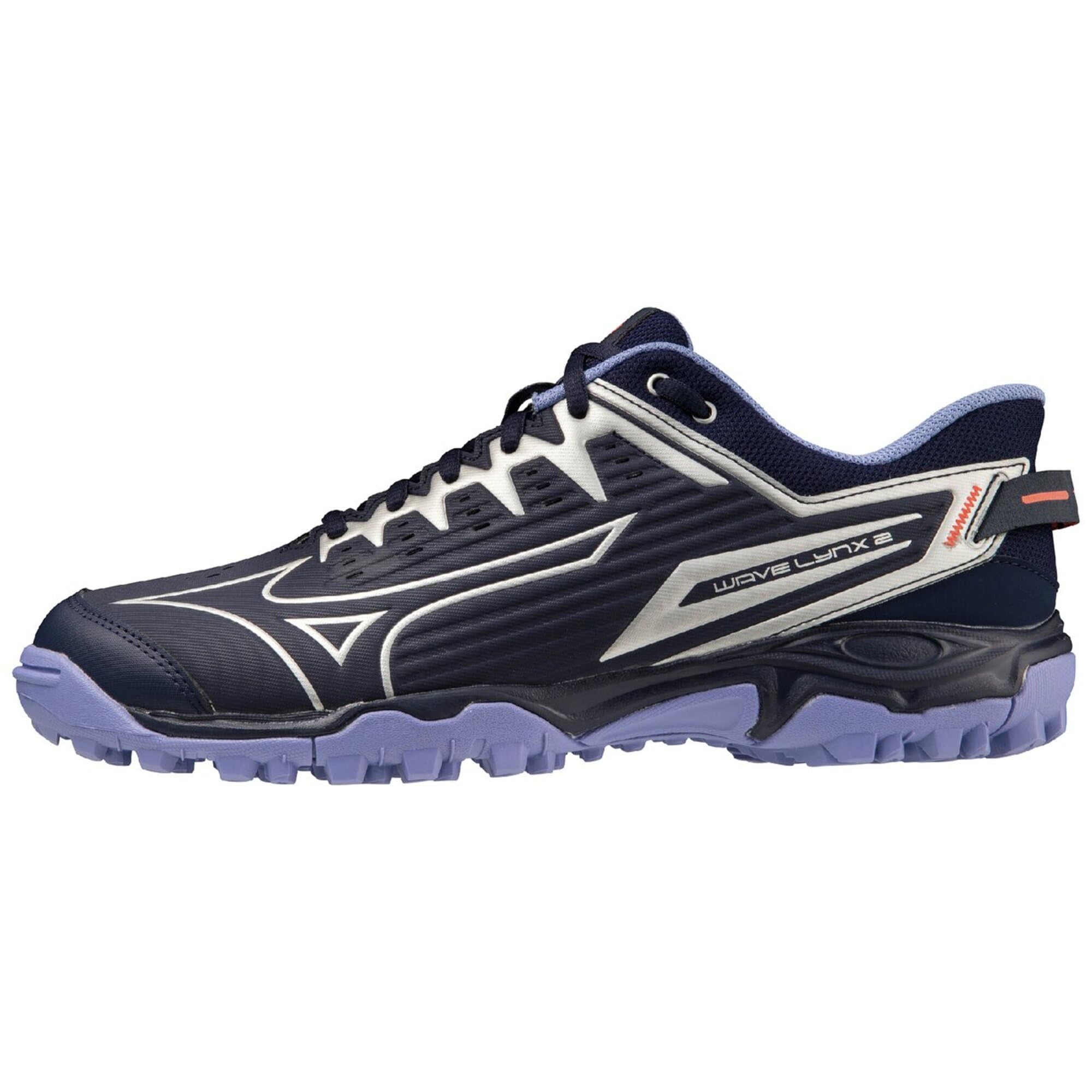 ミズノ(MIZUNO)フィールドホッケーシューズ 縮くれる山猫 2 米国海軍×しろがね色×パープル(11) X1GA2320