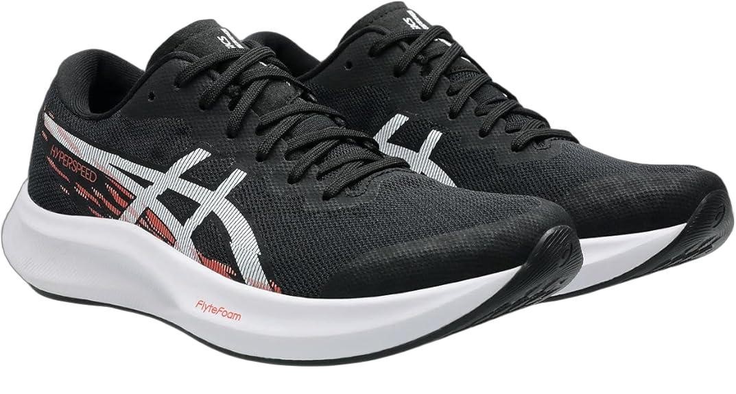 アシックス(ASICS) ランニングシューズ HYPER SPEED 4 001(ブラック/ホワイト) 1012B677-001