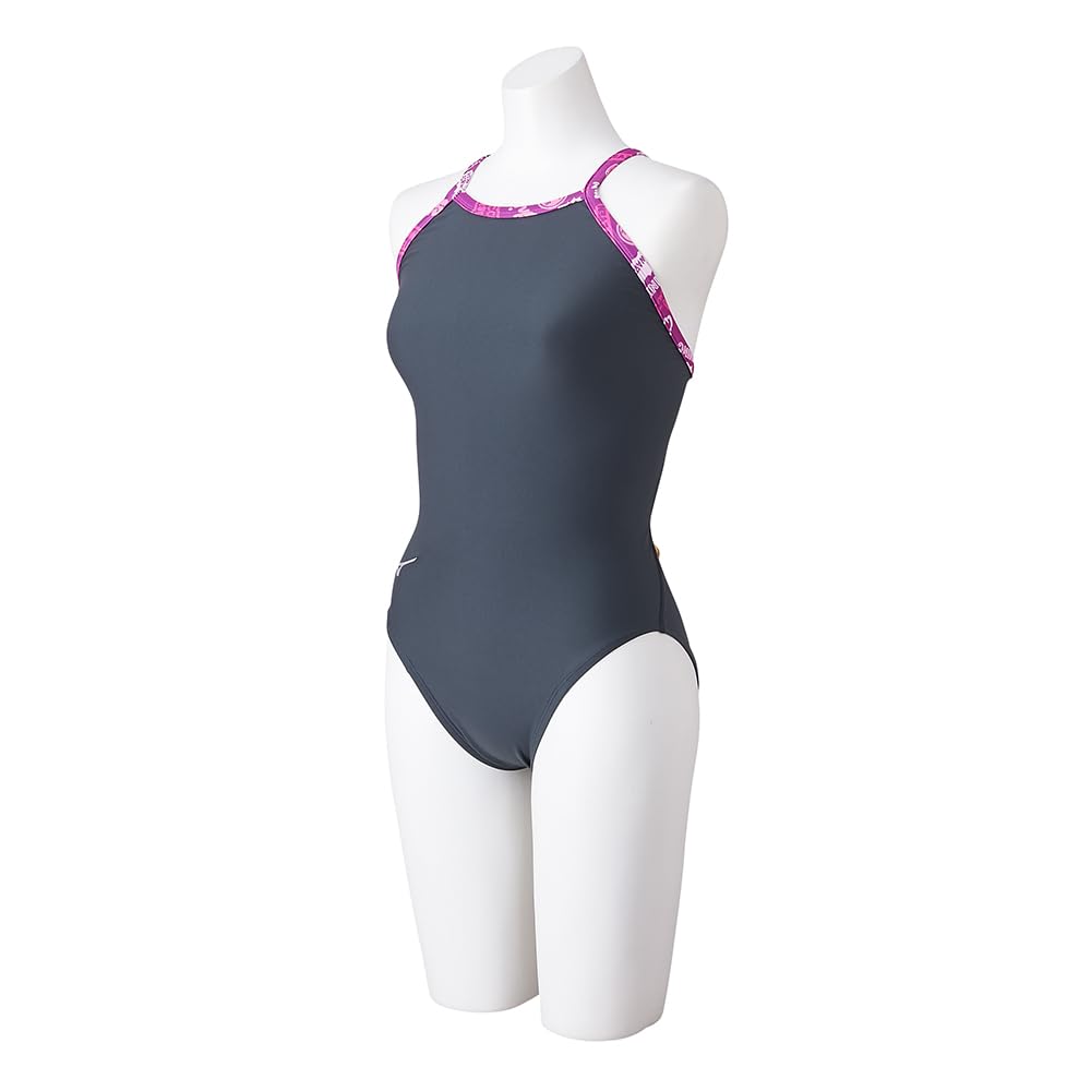 ミズノ(MIZUNO) 水浴び 競泳 訓練を受ける用 形づくる水泳着 エクサースーツ ミディアムカット レディース 濃灰色 N2MAB28707