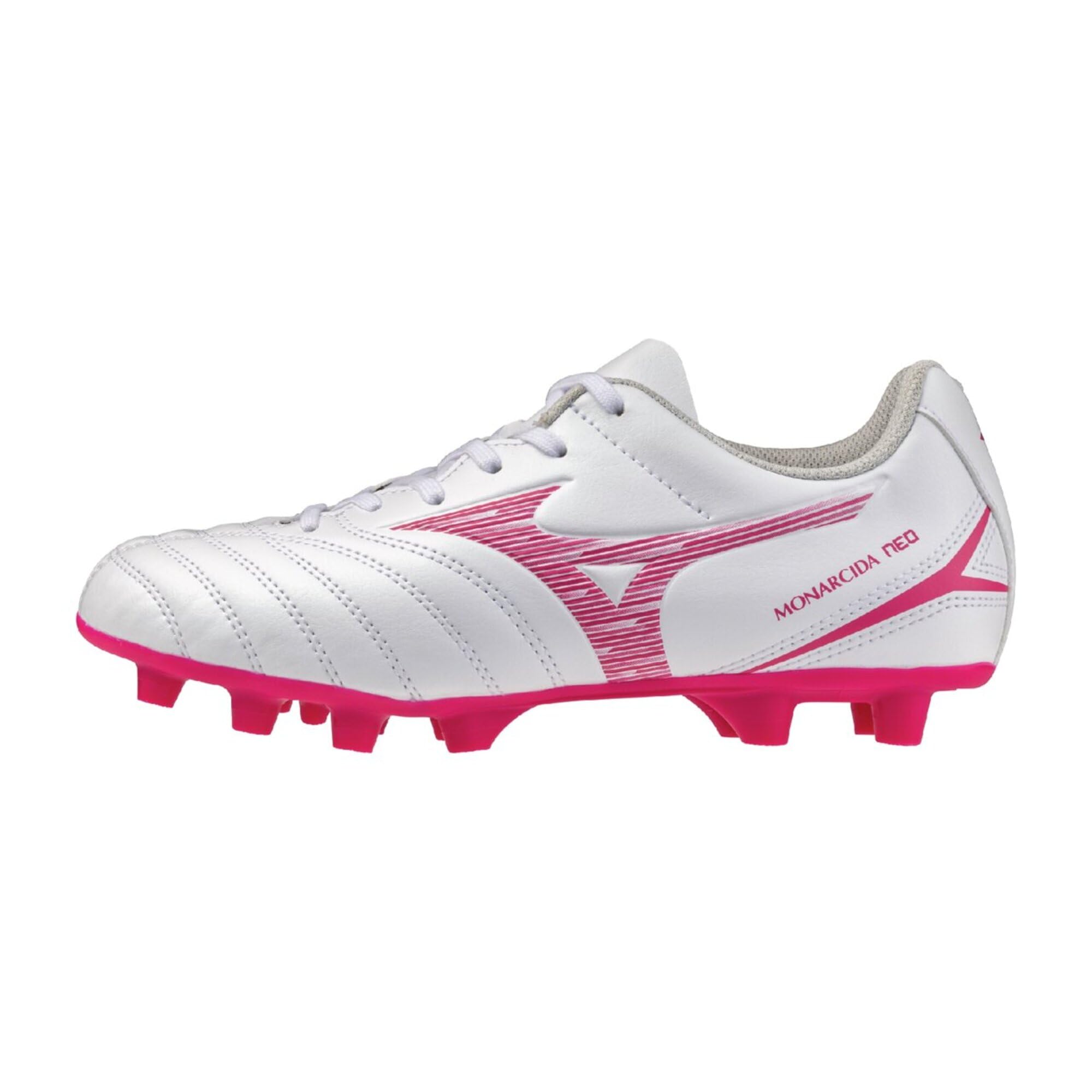 ミズノ(MIZUNO) サッカー スパイク モナルシーダ NEO 3 SELECT Jr ジュニア ホワイト×ピンク P1GB262564