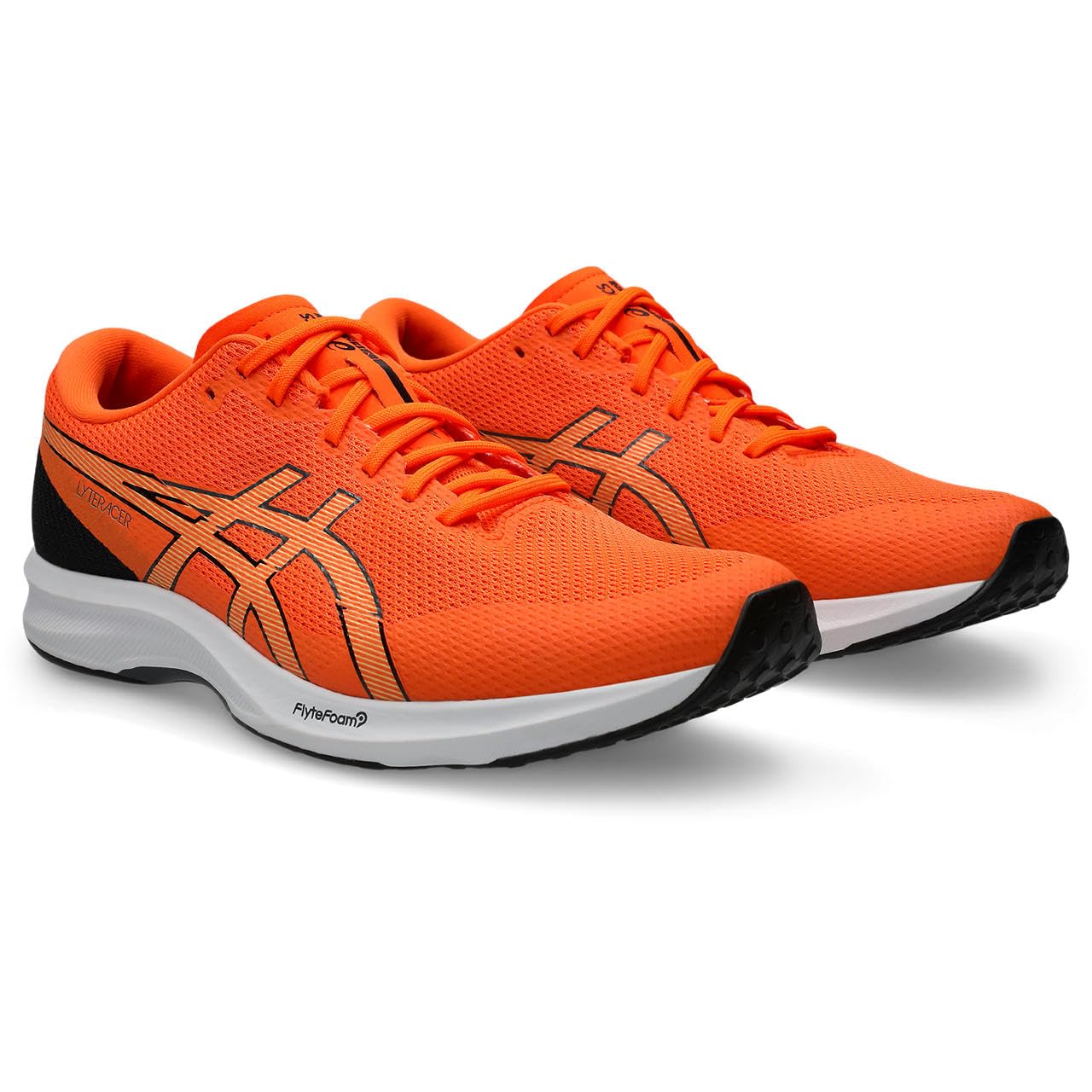アシックス（asics） メンズ 駈けっくらシューズ LYTERACER 6 WIDE ショッキング オレンジ色/閲歴薄墨色 1011B970-800
