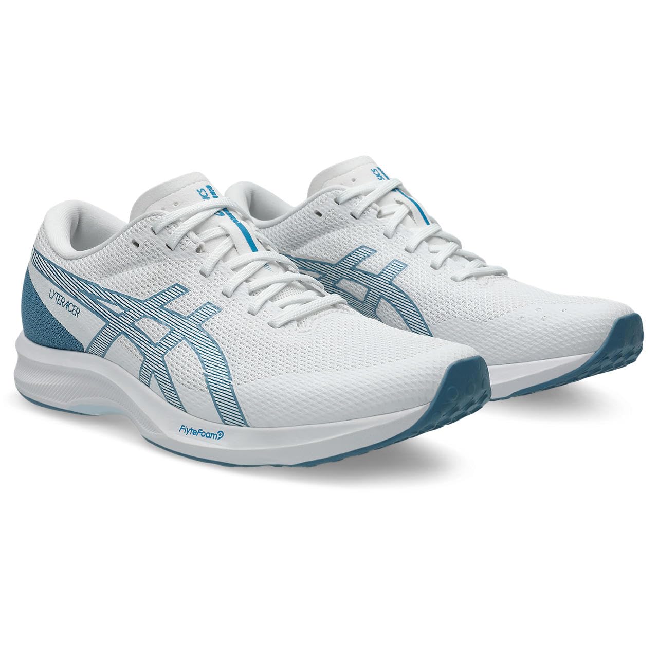 アシックス（asics） レディース ランニングシューズ LYTERACER 6 ホワイト/サバブルー 1012B764-102