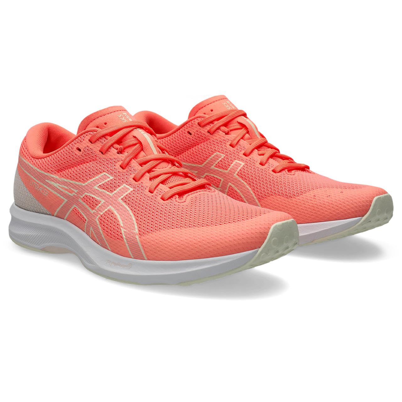アシックス（asics） レディース ランニングシューズ LYTERACER 6 サンコーラル/アイボリー 1012B764-702