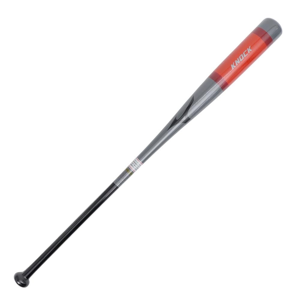 ミズノ(MIZUNO) 野球 ノック用木製バット朴ノック 91cm/平均530g グレー×ブラック 1CJWK17791-0509