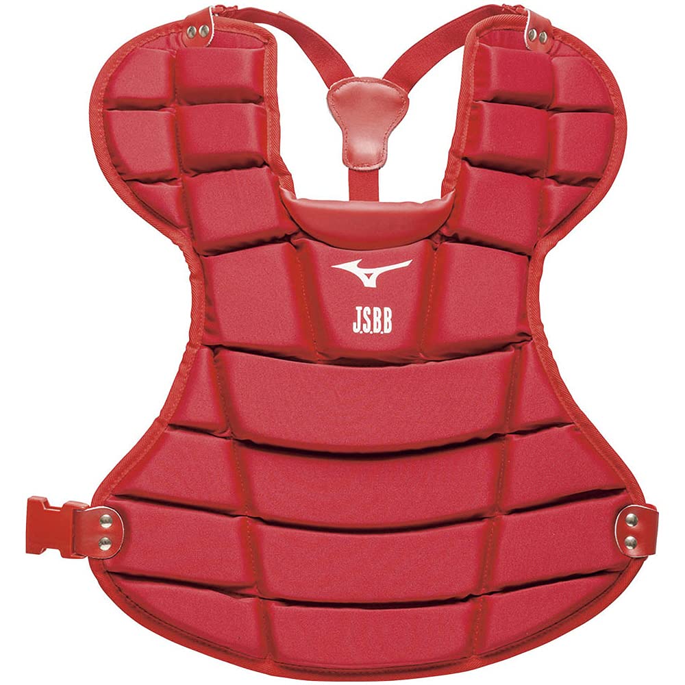 MIZUNO(ミズノ) 野球 軟式用 キャッチャープロテクター 捕手用防具 レッド 1DJPR10162
