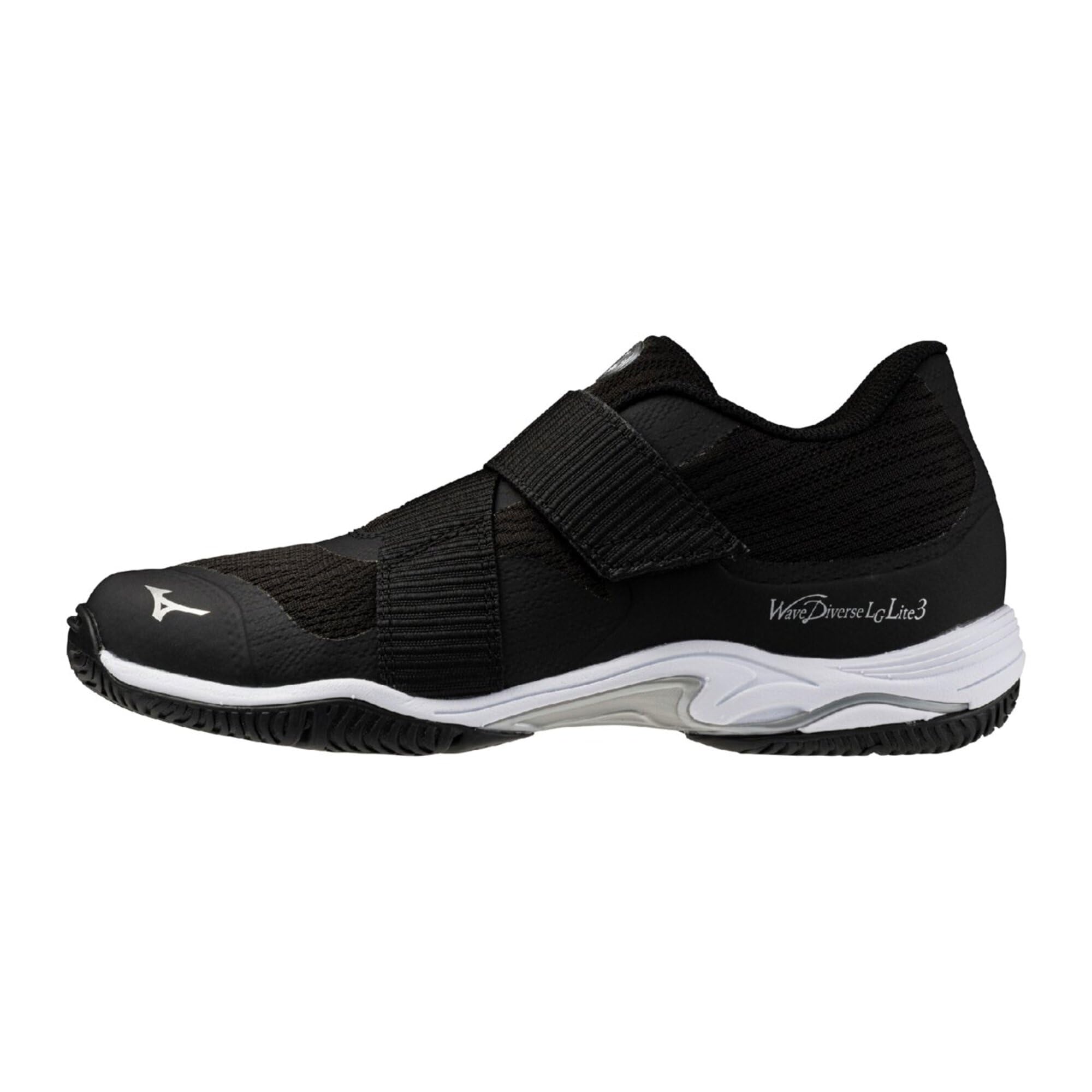 ミズノ(MIZUNO) フィットネス/ダンス用 ウエーブダイバース LG LITE 3 ブラック&times;シルバー 31GF260209｜カンピスタ