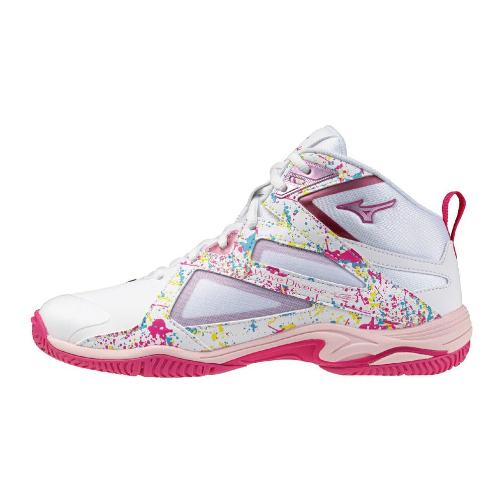 ミズノ(MIZUNO) フィットネス シューズ ウエーブダイバースLG5 Ltd ホワイト×ピンク 31GF267501