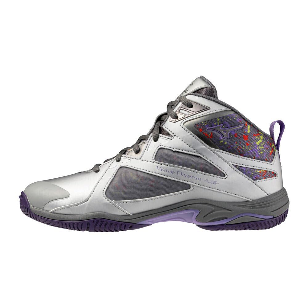 ミズノ(MIZUNO) フィットネス シューズ ウエーブダイバースLG5 Ltd シルバー×パープル 31GF267502