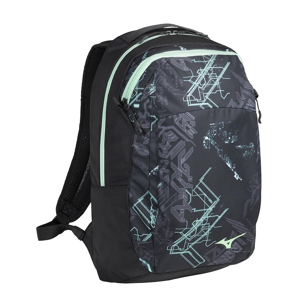 ミズノ(MIZUNO) うしろ側容器に並べる WASO 背嚢 世界的 御徒面子 L30×W16×H47 20L 黒いことx菩提樹 33GDC00293