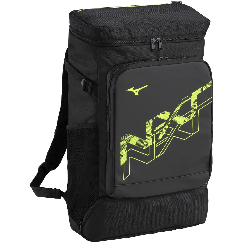 ミズノ(MIZUNO) N-XTバックパック 40L リュックサック L33×W16×H56 ブラックxライム 33JDC00194