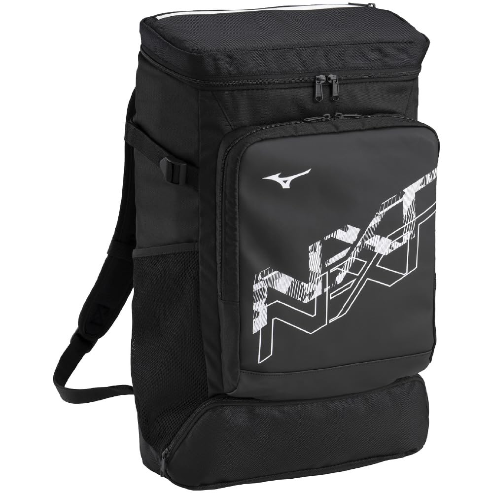 ミズノ(MIZUNO) N-XTバックパック 40L リュックサック L33×W16×H56 ブラックxホワイト 33JDC00195