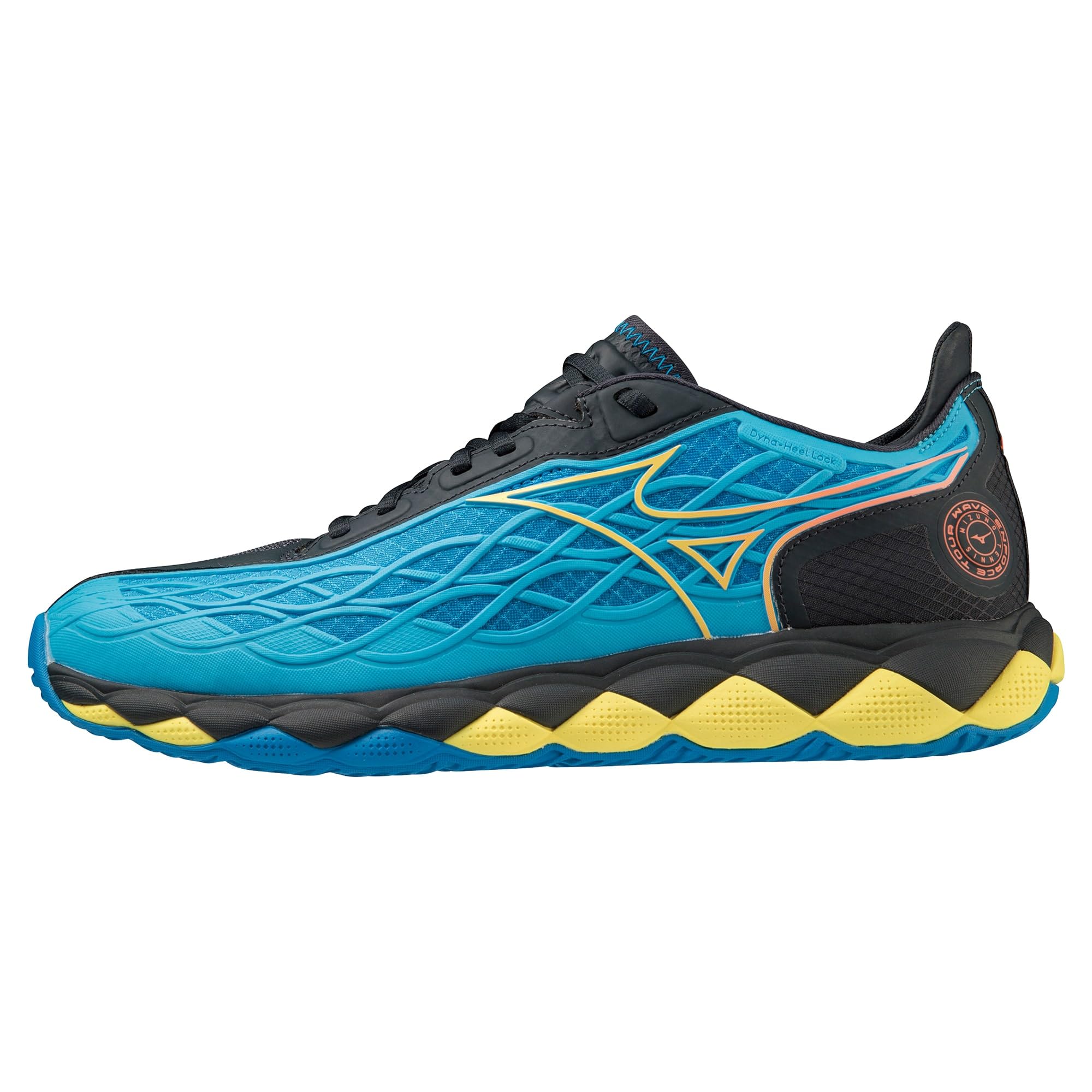 ミズノ(MIZUNO) 庭球シューズ ウエーブエンフォース TOUR AC オール厚地の外套 軽さ ともし火青み/黄色/黒いこと 2E 61GA230025