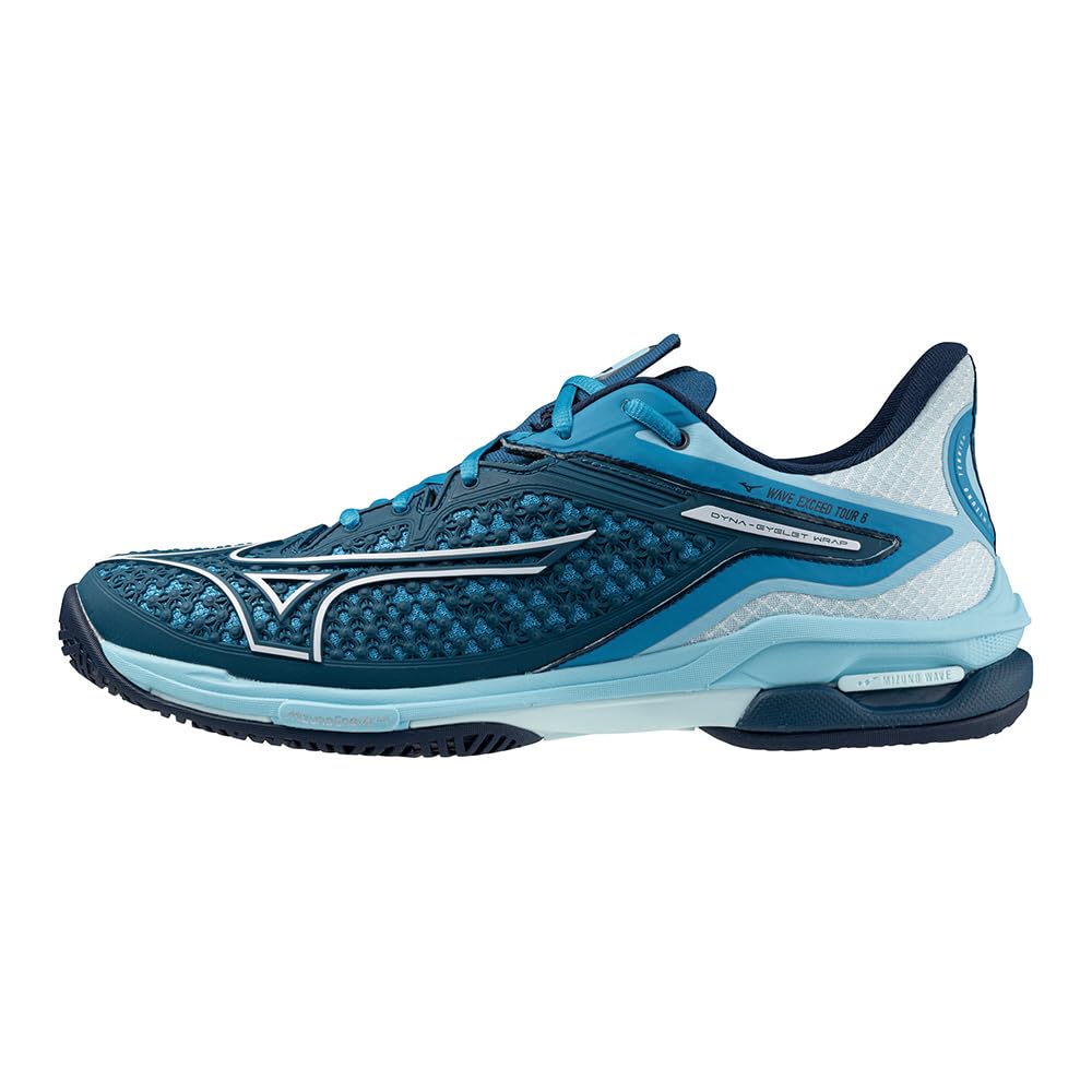 ミズノ(MIZUNO) 庭球シューズ ウエーブエクシード TOUR 6 AC 青み緑であること×白いこと×青緑色 2E 61GA247027