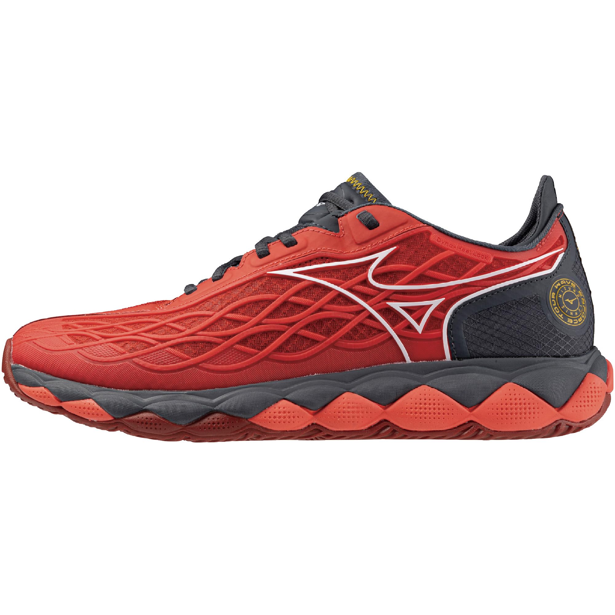 ミズノ(MIZUNO) 庭球シューズ ウエーブエンフォース TOUR AC オール厚地の外套 軽さ 赤いこと×白いこと×うす暗い薄墨色 2E 61GA230061