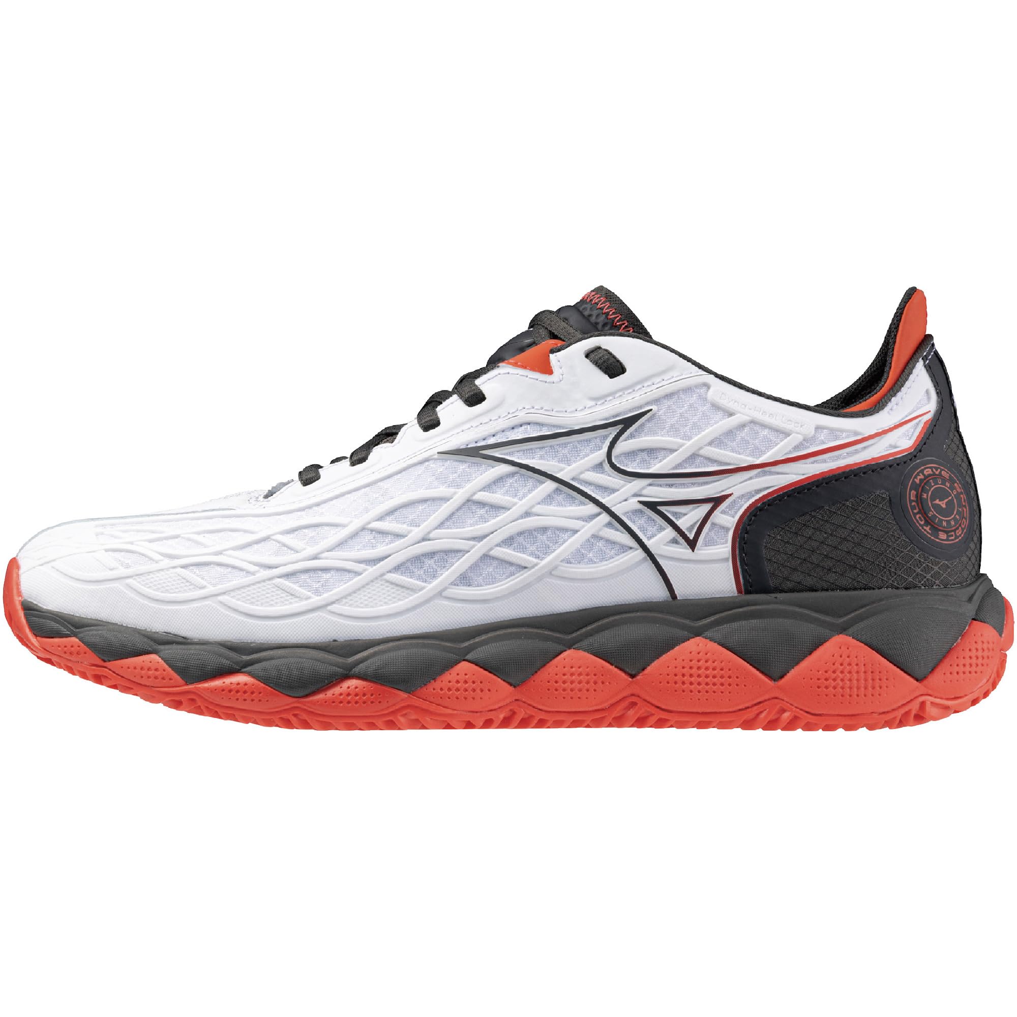 ミズノ(MIZUNO) 庭球シューズ ウエーブエンフォースツアー OC 粘土・砂入り口・入口人工芝厚地の外套 白いこと×うす暗い薄墨色×赤いこと 2E 61GB230262