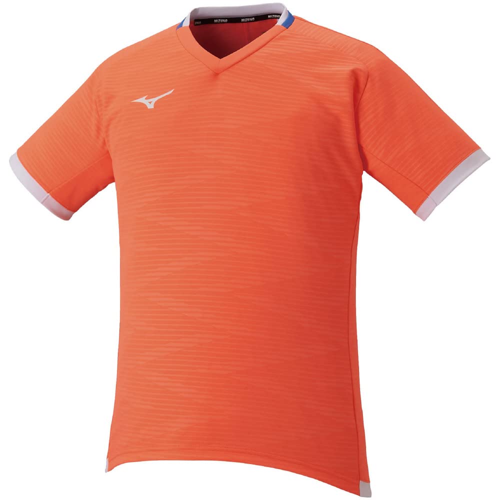 ミズノ(MIZUNO) ラケットスポーツ ソーラーカット ゲームシャツ クーリング ネオンフレイム×ホワイト×ソニックブルー 62JA203153 4,690円