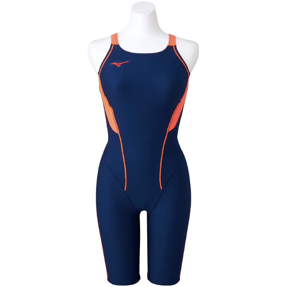 ミズノ(MIZUNO) 水浴び 競泳 訓練を受ける用 レディース エクサースーツ 二分の一背広 米国海軍×ファイアリーコーラル N2MG827886