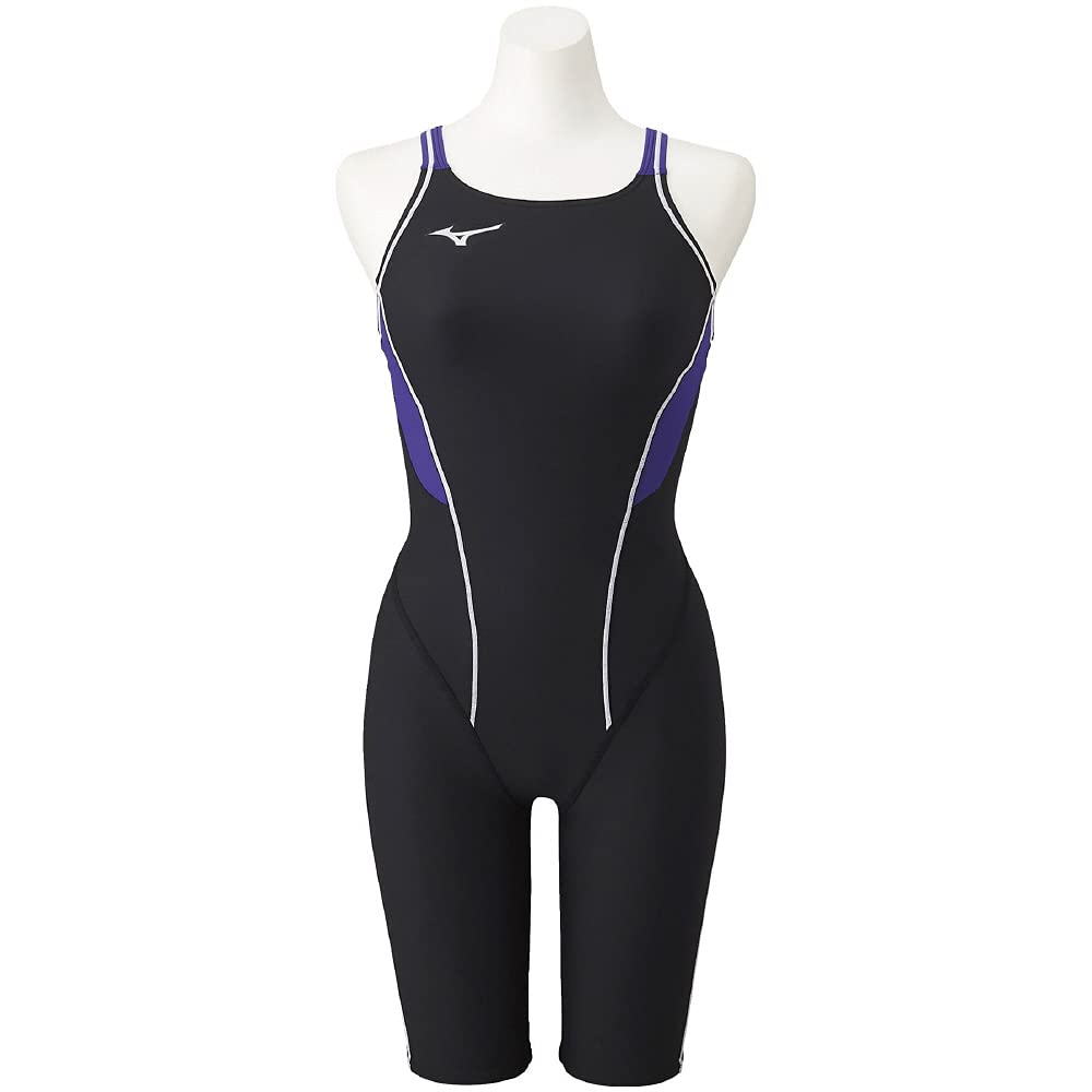 ミズノ(MIZUNO) 水浴び 相応うネス 水泳着 体育館用 レディース エクサースーツ 二分の一背広 黒いこと×相撲取り草 N2MG827898