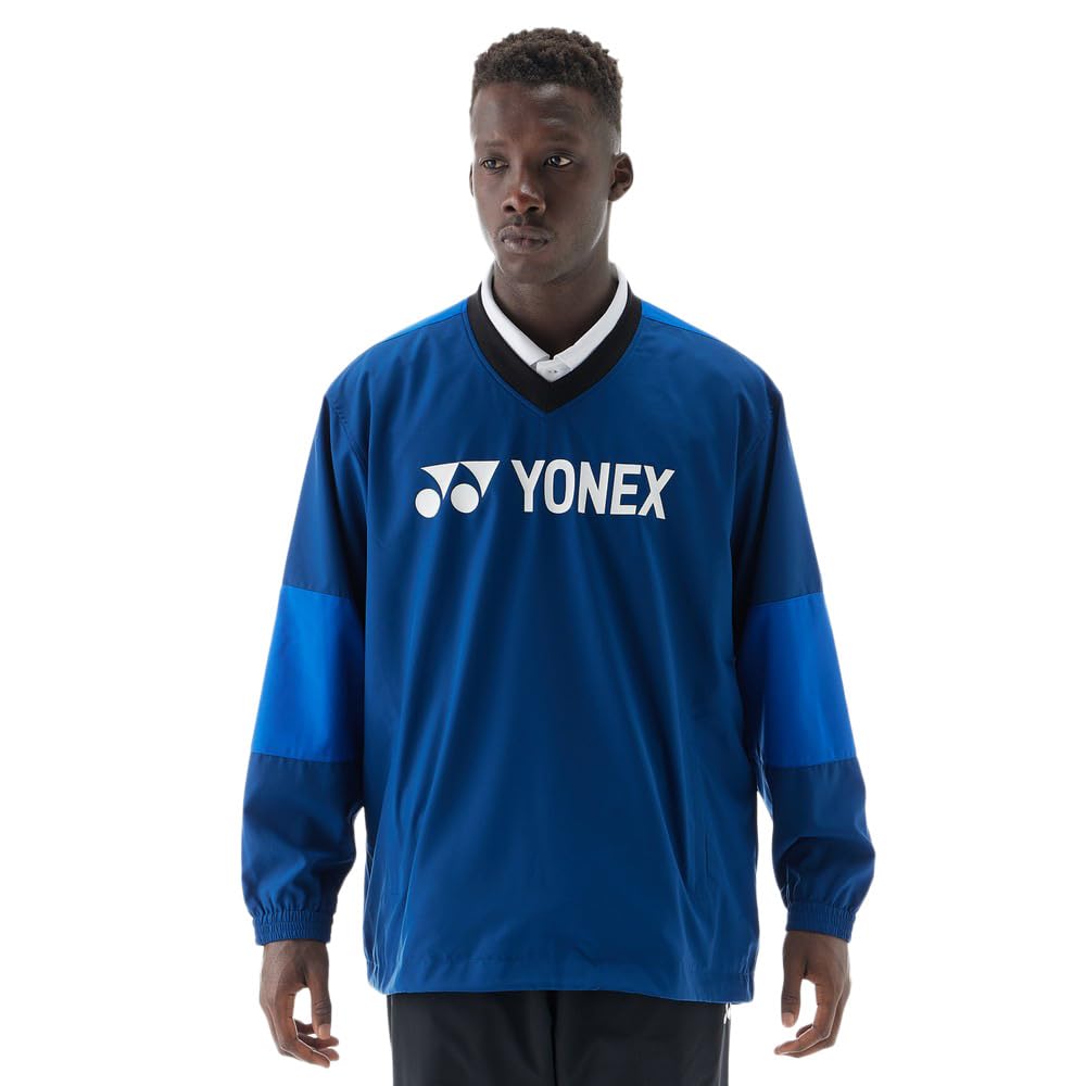 ヨネックス(YONEX) ユニ裏地付Vブレーカー(相応う表現スタイル) ダークネイビー(554) 32039